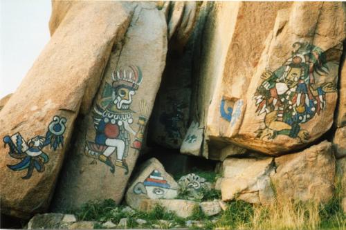 Pinturas "indígenas" en la zona de El Rodaje