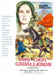 Poster for the movie "Los cien caballeros"