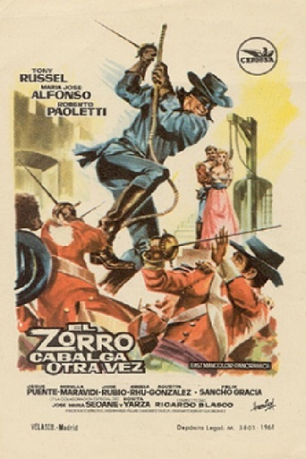 Poster for the movie "El Zorro cabalga otra vez"