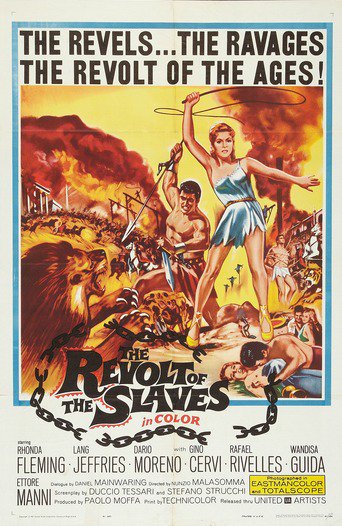 Poster for the movie "La rebelion de los esclavos"