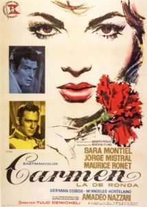 Poster for the movie "Carmen, la de Ronda"