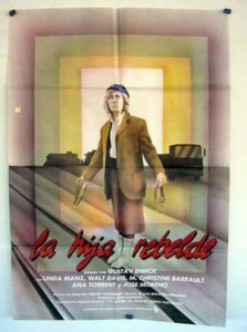 Poster for the movie "La Hija rebelde"