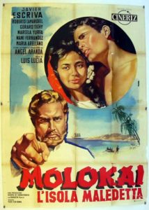 Poster for the movie "Molokai, la isla maldita"